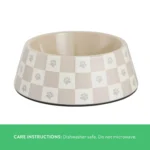 Top Paw® Checkered Melamine Dog Bowl, 24 oz - Image 3