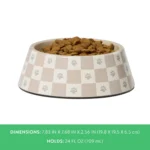 Top Paw® Checkered Melamine Dog Bowl, 24 oz - Image 4