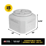 Vittles Vault® by GAMMA2 Pet Food Container, 15 LB - Image 4
