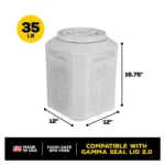 Vittles Vault® by GAMMA2 Paw Print Pet Food Container - Image 4