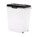 Top Paw® Plastic Food Storage Container with Dual-Sided Lid and Built-In Scoop, BPA-Free