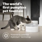 PetSafe® Outlast Pumpless Hydrospin Water Fountain 60 oz/1.7L- Water Filter Included - Image 2