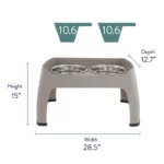 Top Paw® Elevated Double Diner Pet Feeder - Image 2