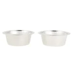 Top Paw® Grey Stone Top with Metal Legs Elevated Double Diner Dog Bowls - Image 3