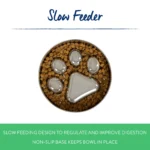 Top Paw® Stainless Steel Slow Feeder Dog Bowl - Image 2