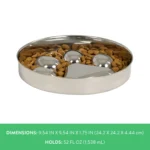 Top Paw® Stainless Steel Slow Feeder Dog Bowl - Image 4