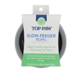 Top Paw® Grey Puzzle Slow Feeder Dog Bowl, 0.75-cup - Image 3