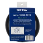 Top Paw® Grey Puzzle Slow Feeder Dog Bowl, 0.75-cup - Image 4