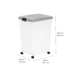 IRIS, 54 Lbs. Airtight Pet Food Container - Dog & Cat Food Storage Bin with Scoop - Image 5