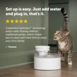 PetSafe® Outlast Pumpless Hydropspin Water Fountain 90 oz - Water Filter Included - Image 6