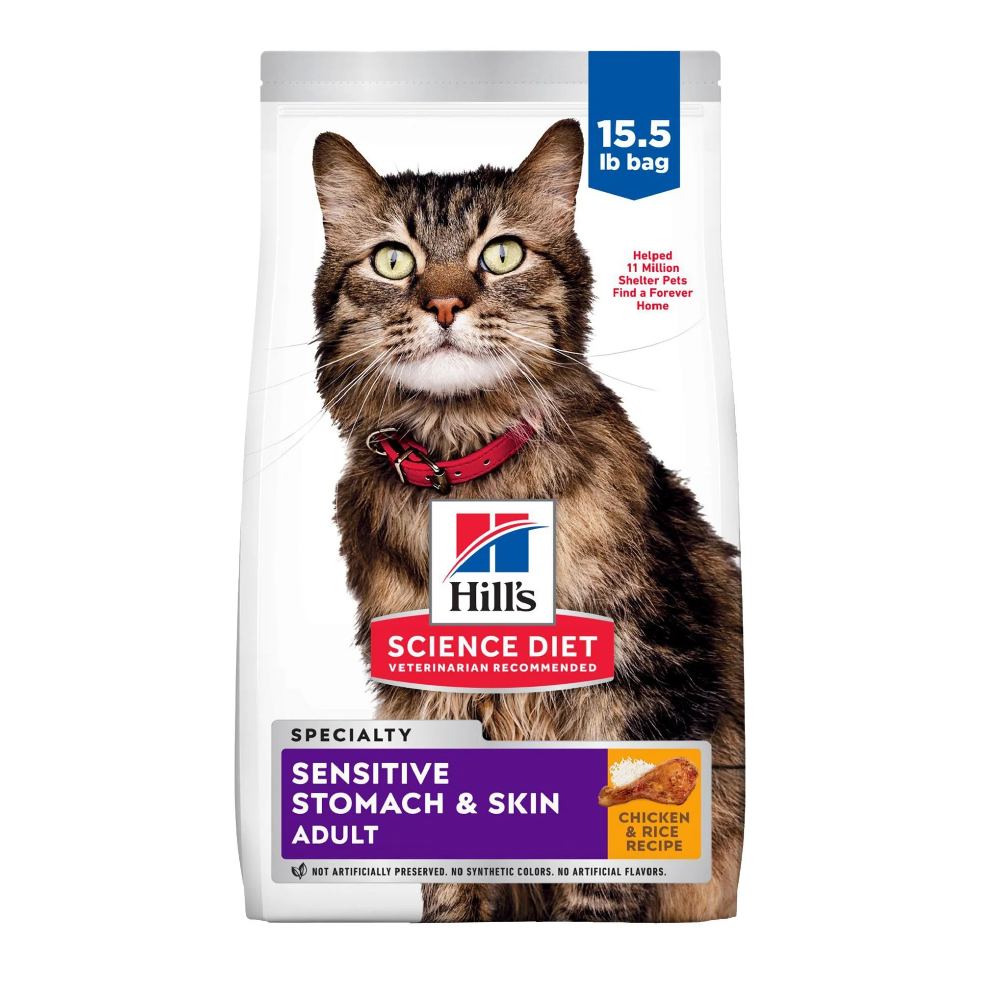 img_1761531375713_354_tgBnaigiU.webp Hill's® Science Diet® Sensitive Stomach & Skin Adult Dry Cat Food - Chicken - Image 1