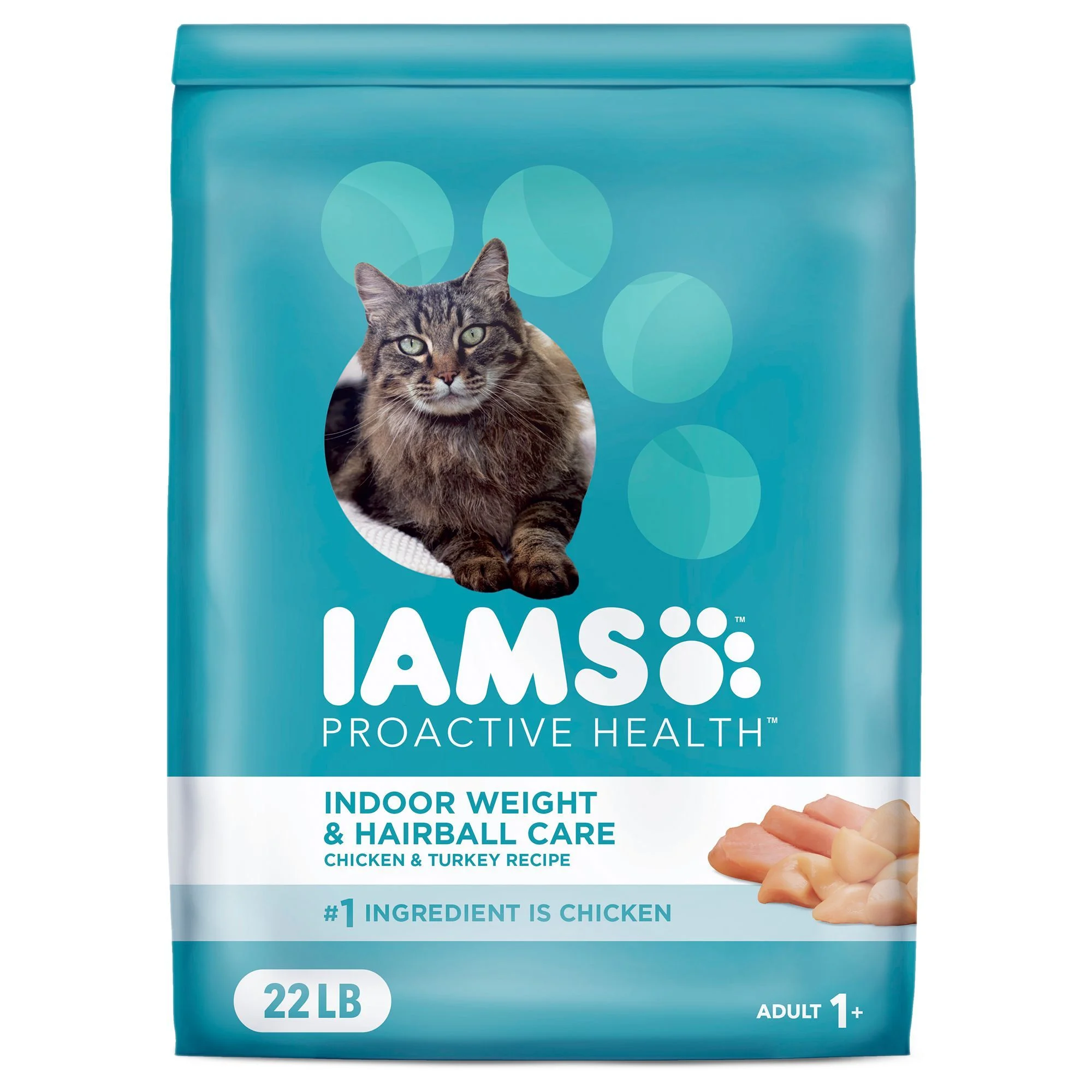 img_1761531432881_128_IOP8cpBMs.webp IAMS™ Proactive Health Indoor Adult Dry Cat Food - Weight & Hairball Care, Chicken - Image 1