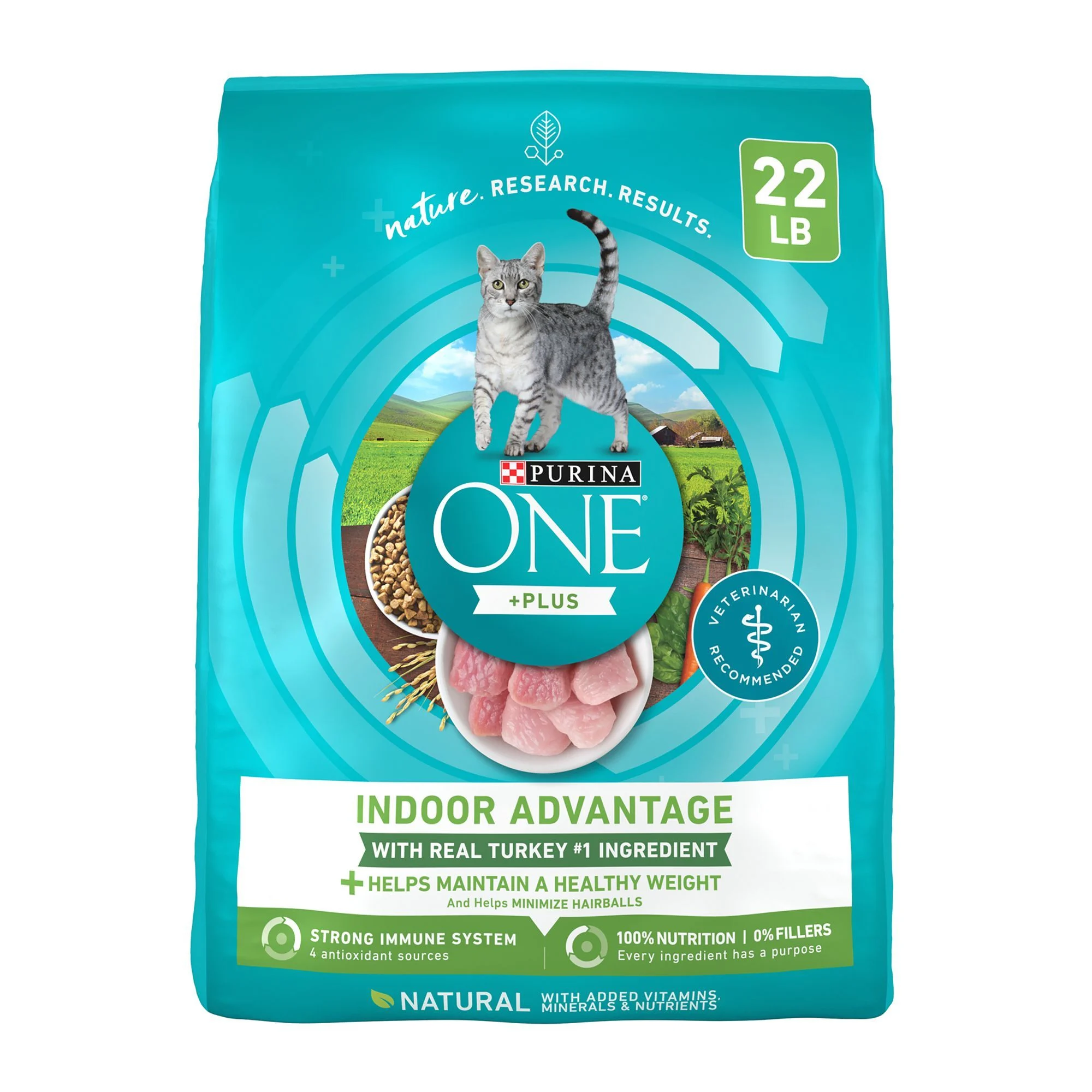 img_1761531543153_215_mpdFuuxQ5.webp Purina ONE® +Plus Indoor Advantage Adult Cat Dry Food - Turkey, Natural, High-Protein - Image 1