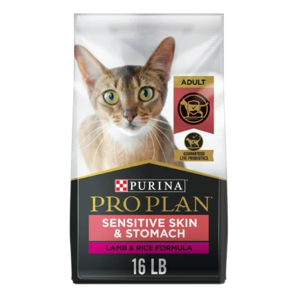 Purina® Pro Plan Sensitive Skin & Stomach Adult Dry Cat Food - Lamb & Rice, With Probiotics