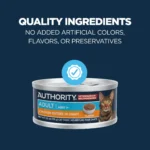 Authority® Everyday Health Adult Cat Wet Food - 5.5 Oz, Flaked in Gravy - Image 4
