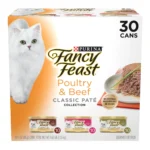 Purina® Fancy Feast® Classic Pate Wet Cat Food - Poultry & Beef, Variety Pack, 3 Oz, 30 Count