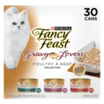 Purina® Fancy Feast® Gravy Lovers Wet Cat Food - Poultry & Beef, Variety Pack, 3 Oz, 30 Count