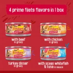 Purina® Friskies Prime Filets Adult Cat Wet Food - Variety Pack, 5.5 Oz, 48 Count - Image 4