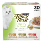 Purina® Fancy Feast® Classic Pate Wet Cat Food - Poultry & Beef, Variety Pack, 3 Oz, 30 Count