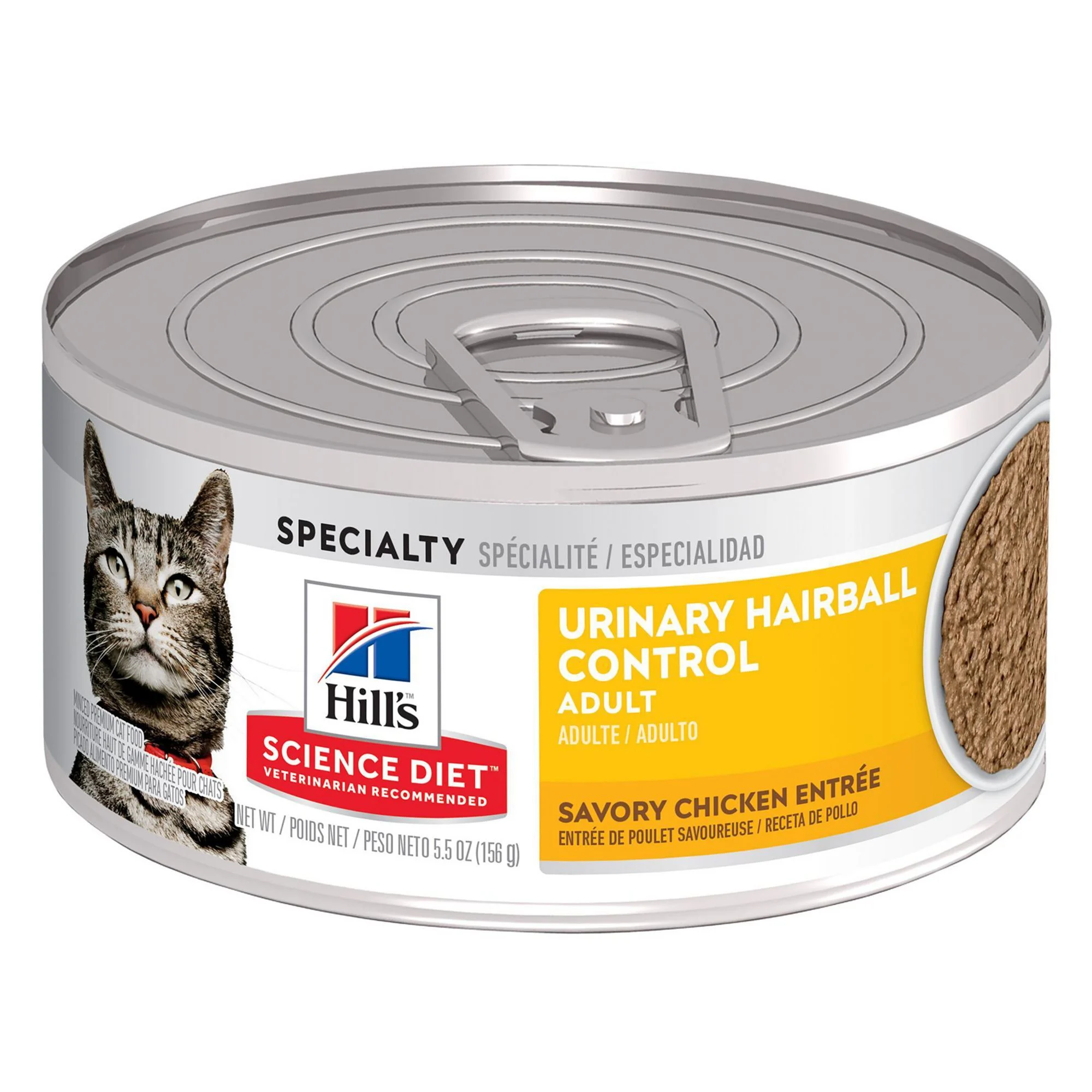 img_1761532895956_71_Gi4xO-xyJ.webp Hill's® Science Diet® Urinary Hairball Control Adult Wet Cat Food - Minced, 5.5 oz - Image 1