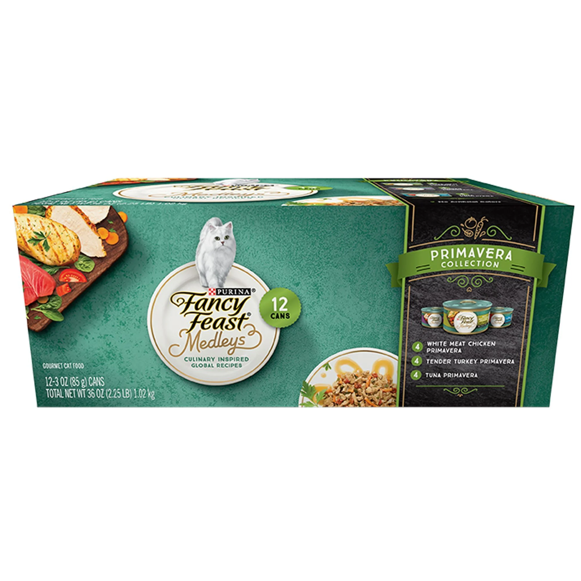 img_1761532995854_308_CoY37UloN.webp Fancy Feast® Medleys Adult Cat Wet Food - Primavera Collection, Variety Pack, 12 CT, 36 OZ - Image 1
