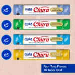 Inaba Churu Purees Variety Pack Lickable Cat Treats - Tuna, Grain Free - Image 4