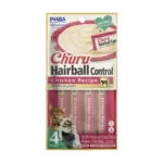 Inaba Churu Lickable Cat Treat - Hairball Control - Chicken