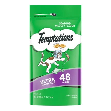 Temptations™ Classic Adult Cat Treats - Soft & Crunchy, Seafood Medley