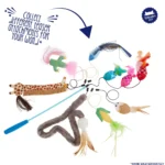 Whisker City® Puff Ball Teaser Attachment Cat Toy (Teaser Wand Sold Separately) - Image 4