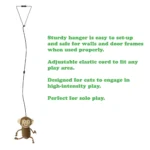 Meowijuana® Jump 'n' Jamb Get the Monkey Off Your Back Refillable Door Jamb Cat Toy - Catnip - Image 5
