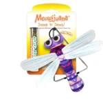 Meowijuana® Jump 'n' Jamb Flashy Dragonfly Refillable Catnip Swinging Teaser Cat Toy