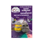 Cat Lures Wooly Bumble Bee & Wooly Mouse Attachement Cat Toy, 2 PK