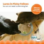 Catstages Meow-smerizing Fish Bowl with Electronic Fish for Bait, Cat Toy - Image 4