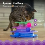 Catstages Tower of Tracks Interactive 3-Tier Track Cat Toy - Image 3