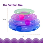 Catstages Tower of Tracks Interactive 3-Tier Track Cat Toy - Image 5