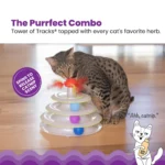 Catstages Tower of Tracks and Spinning Catnip Toy - Image 2