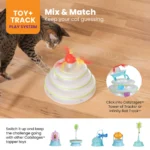 Catstages Tower of Tracks and Spinning Catnip Toy - Image 5