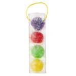 Whisker City® Tinsel Balls Cat Toys - 4 Pack (COLOR VARIES) - Image 3