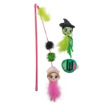 Wicked Glinda and Elphaba Cat Wand 18"