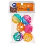 Whisker City® Fun Ball Cat Toys - 6 Pack (COLOR VARIES) - Image 2