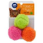 Whisker City® Fluff Balls Cat Toys - 3 Pack - Image 2