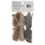 Whisker City® Wool Mice Cat Toys - 6 Pack - Image 3