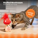 Catstages A Really Fungi Mushroom Kicker Catnip Stuffed Dental Cat Toy - Image 3