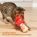 Catstages A Really Fungi Mushroom Kicker Catnip Stuffed Dental Cat Toy - Image 6