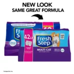 Fresh Step Multi-Cat Clumping Litter With Febreze Freshness, Bag, 42 LB - Image 2