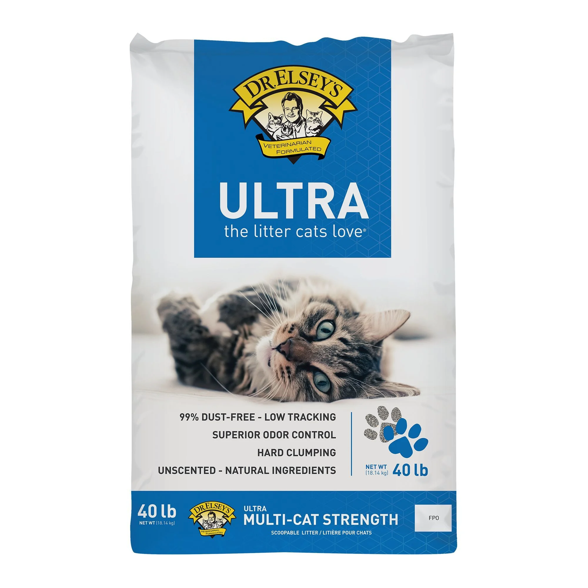 img_1761548259322_938_pXqaC1f7L.webp Dr. Elsey's Precious Cat Ultra Clumping Multi-Cat Clay Cat Litter - Unscented, Low Tracking - Image 1