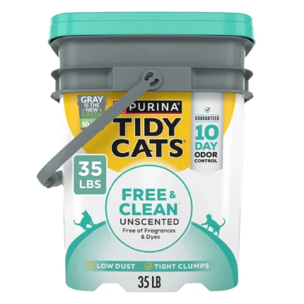 Purina® Tidy Cats® Free & Clean Natural Clumping Multi-Cat Clay Cat Litter - Unscented, Low Dust