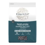 ExquisiCat Litter Multi-Cat Paper Pellet Cat Litter - Unscented, Low Dust, Low Tracking, Natural