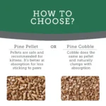 ExquisiCat Litter Multi-Cat Pine Pellet Cat Litter - Unscented, Low Dust, Low Tracking, Natural - Image 5