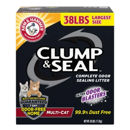 Arm & Hammer™ Clump & Seal Clumping Multi-Cat Clay Cat Litter - Low Dust